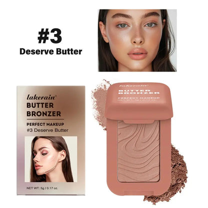 Crème Bronzante Contouring Butter - Palette Maquillage Naturel Texture Soyeuse Longue Tenue Sculptant