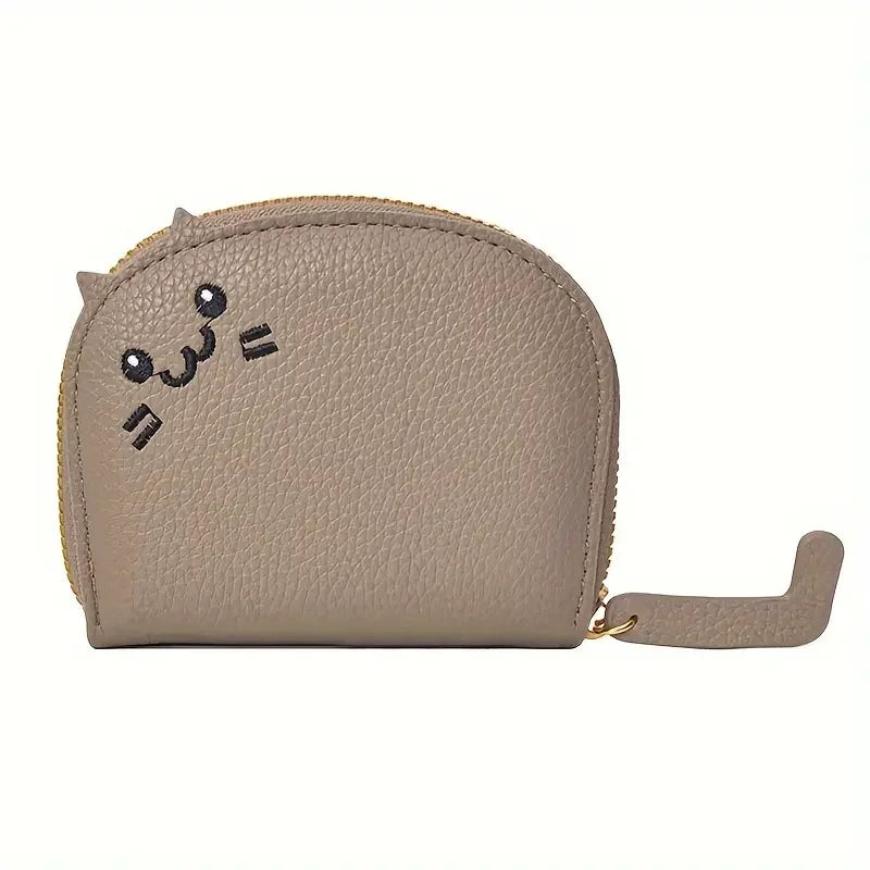 Portefeuille Femme Chat Cartoon Kawaii - Porte-Carte Multi-Emplacements Porte-Monnaie Cute ID Card Holder