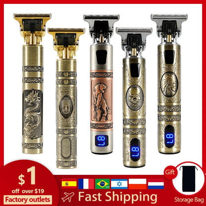 Tondeuse Cheveux Électrique Rechargeable - Rasoir Barbe Professionnel Homme