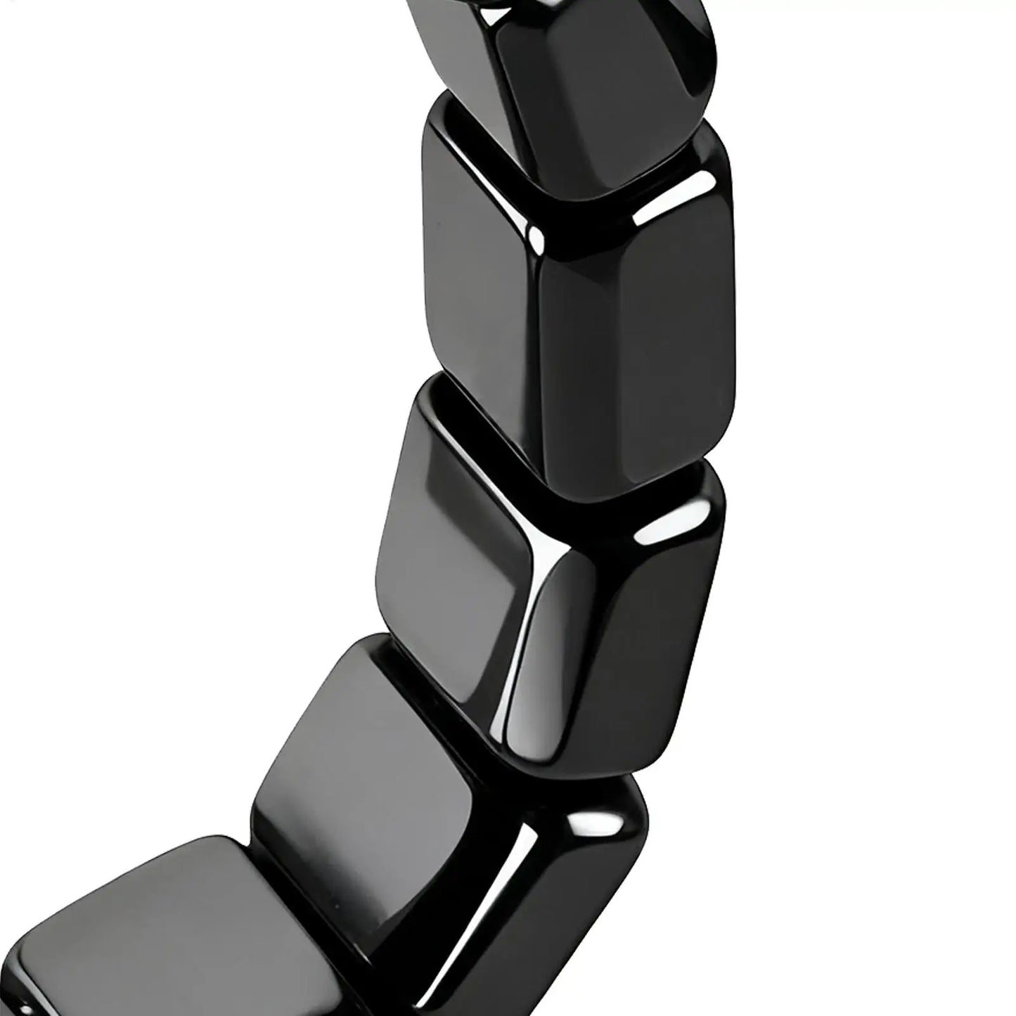 Bracelet Hématite Naturelle Magnétique Thérapeutique – Pierre Énergie & Guérison Unisexe