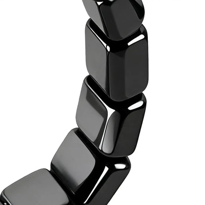 Bracelet Hématite Naturelle Magnétique Thérapeutique – Pierre Énergie & Guérison Unisexe