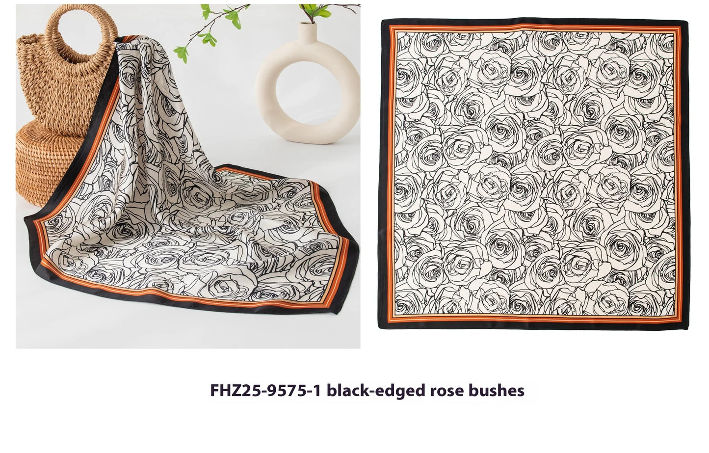 Foulard Carré Soie Mûrier 100% 70cm - Écharpe Premium Luxe Femme