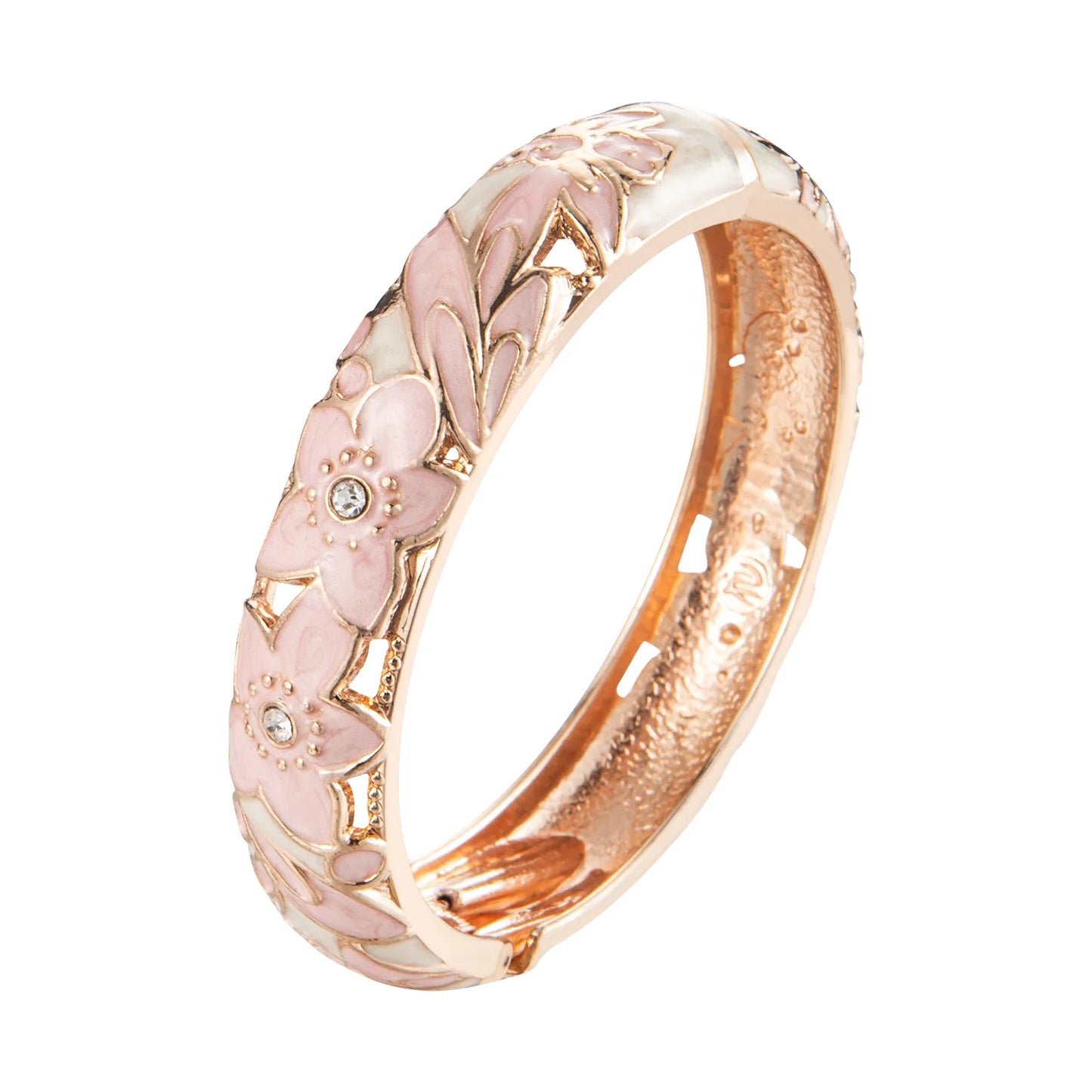 Ensemble 2 Bracelets Joncs Émaillés Cloisonné Style Indien Dubaï – Tendance Femme