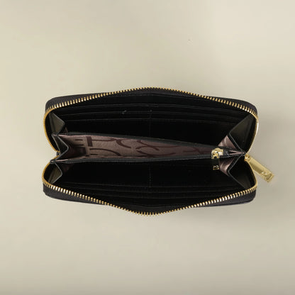 Portefeuille Femme Grande Capacité - Pochette Rectangulaire avec Zip pour Soirée