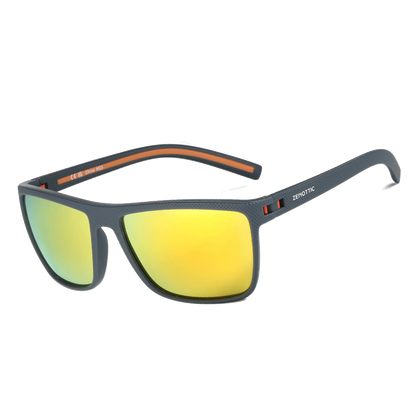 ZENOTTIC Lunettes de Soleil Polarisées Carrées — TR-90 Léger, UV400, Unisexe