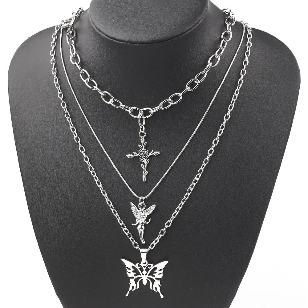 Collier Pendentif Tasse Thé Émail Fait Main - Chaîne Longue Pull Bohème