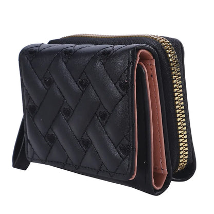 Portefeuille Femme Kawaii Mignon Luxe - Designer Lady Wallet Cuir Porte-Monnaie Beige