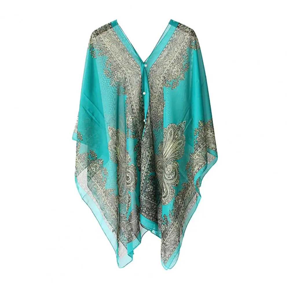 Foulard Châle Mousseline Été Protection Solaire Femme - Bandana Plage Voyage Léger Doux