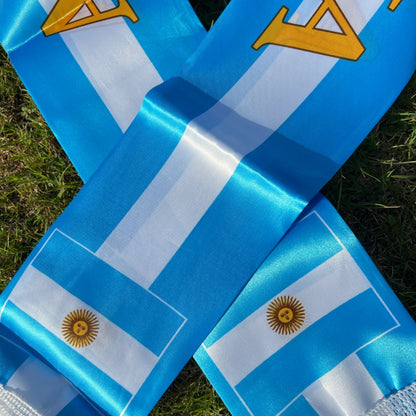 Foulard Écharpe Argentine Coupe du Monde - Brésil Espagne 14x130cm Événement Sportif