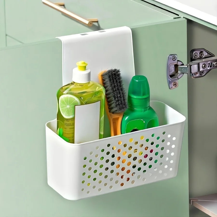 Organisateur de Porte d'Armoire de Cuisine - Panier de Rangement Suspendu Multifonction