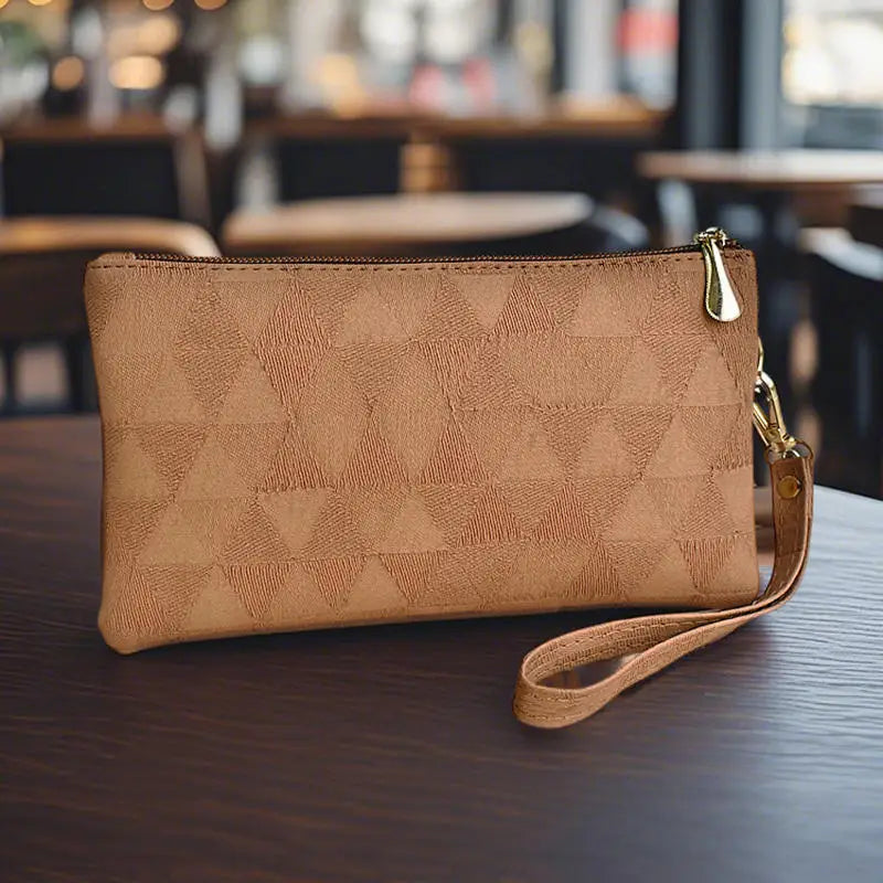 Portefeuille Femme Long Classique Cuir PU Bracelet - Clutch Bag Grande Capacité Téléphone Fashion Simple