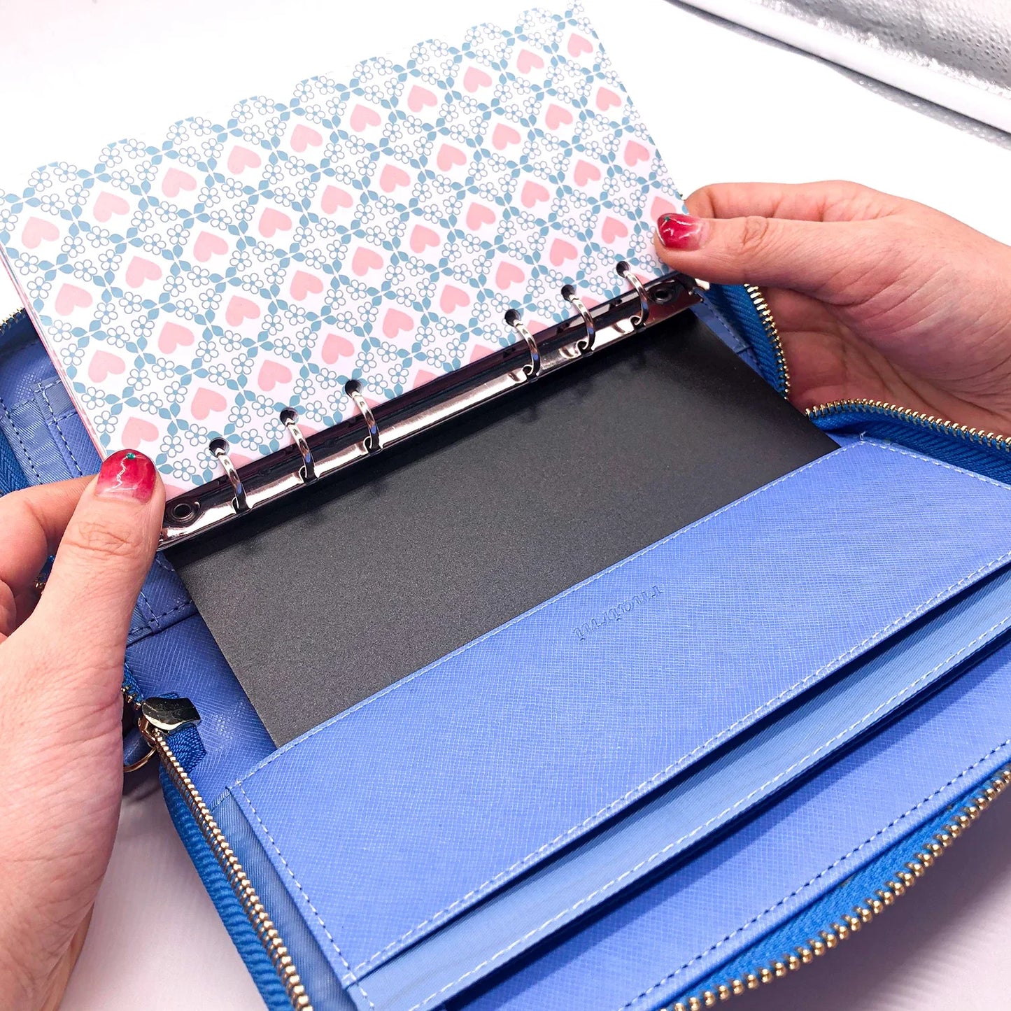 Portefeuille Long Femme Multi-Fonctions - Porte-Passeport Cartes Monnaie