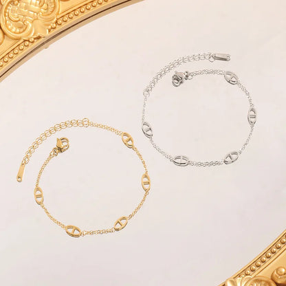 Bracelet Acier Titane Design Unique – Chaîne Luxe Couples Polyvalent
