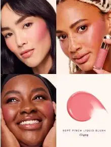 Blush Liquide Rare Beauty Grace Faith - Fard Joues Effet Miroir Gloss Lèvres Teint Éclatant