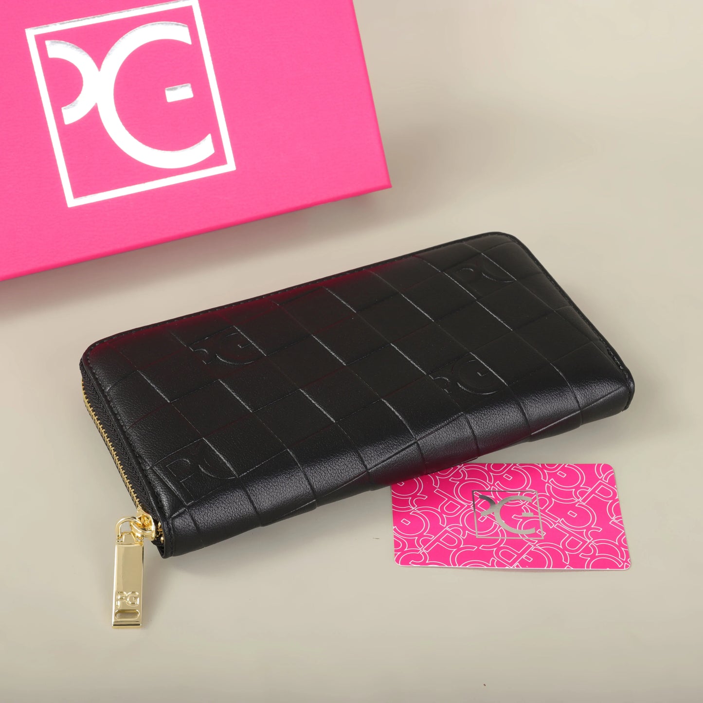 Portefeuille Femme Grande Capacité - Pochette Rectangulaire avec Zip pour Soirée