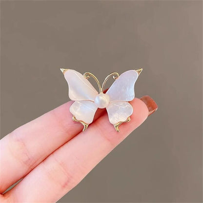Broche Papillon Luxueuse Exquise – Pin's Fleur Poitrine Élégant Femme