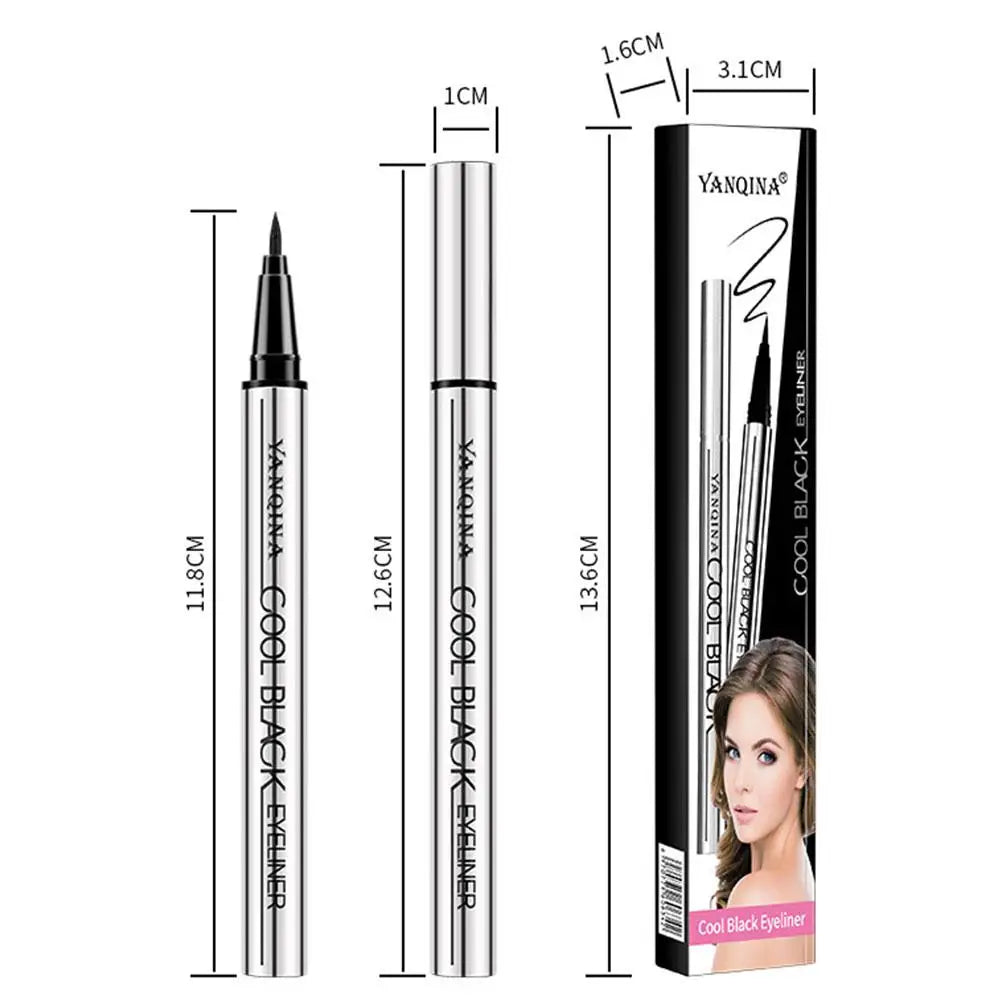 Eyeliner Liquide YANQINA – Waterproof 24H, Séchage Rapide & Anti-Bavures