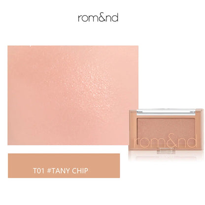 Blush rom&nd Better Than Cheek Peach Chip - Poudre Fine Modulable Sans Retombées Effet Naturel K-Beauty
