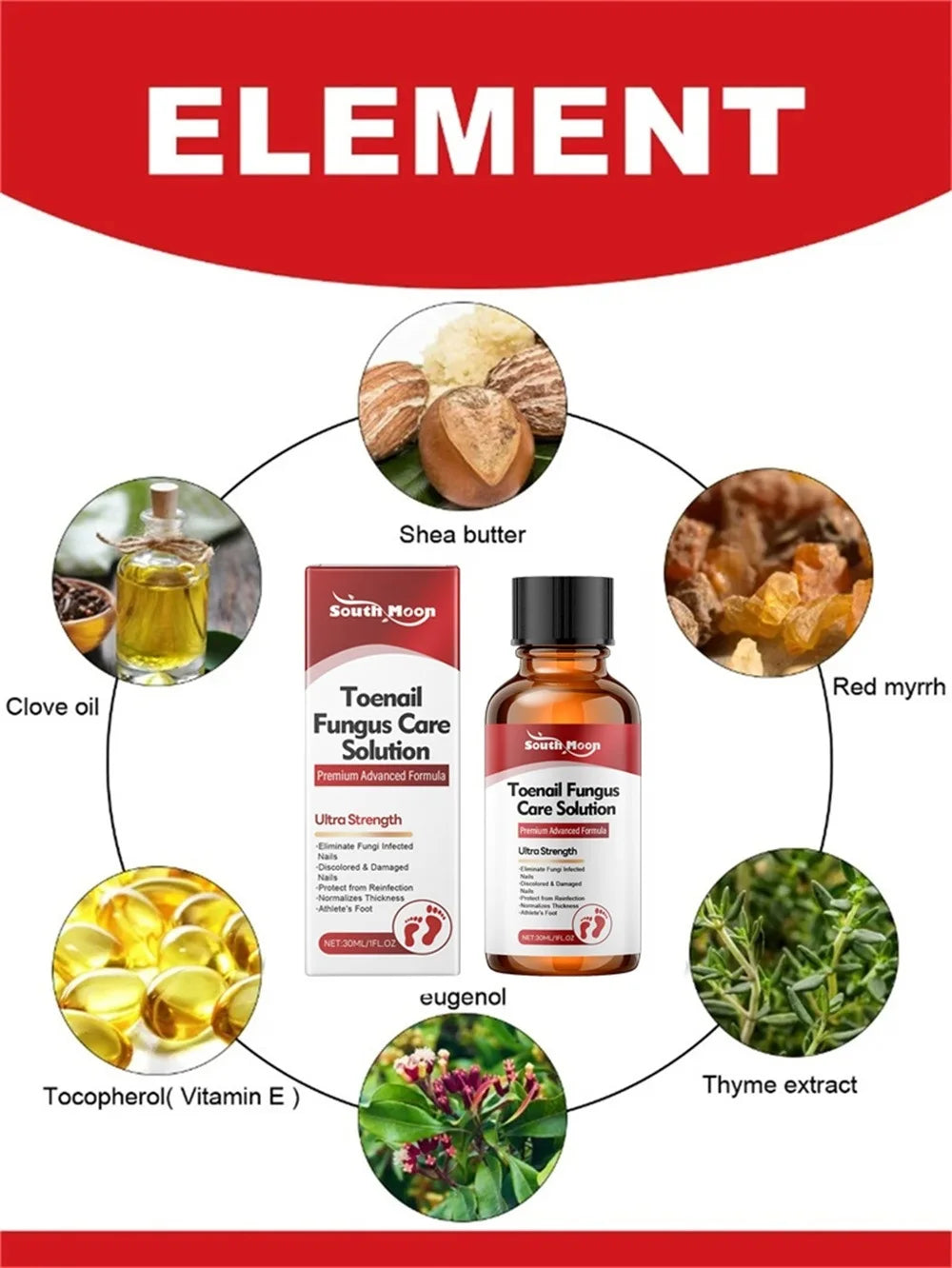 Sérum Traitement Antifongique pour Ongles – Huile Réparatrice Anti-Infection