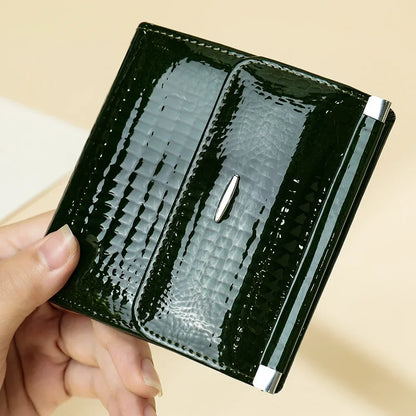 Portefeuille Femme Luxe Clip Cuir - Clutch Soirée Designer Porte-Cartes Crédit