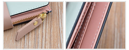 Portefeuille Femme Long Cuir Luxe Slim - Porte-Carte Crédit Clutch Élégant Tendance