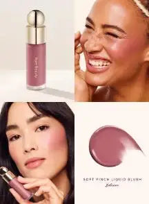 Blush Liquide Rare Beauty Grace Faith - Fard Joues Effet Miroir Gloss Lèvres Teint Éclatant