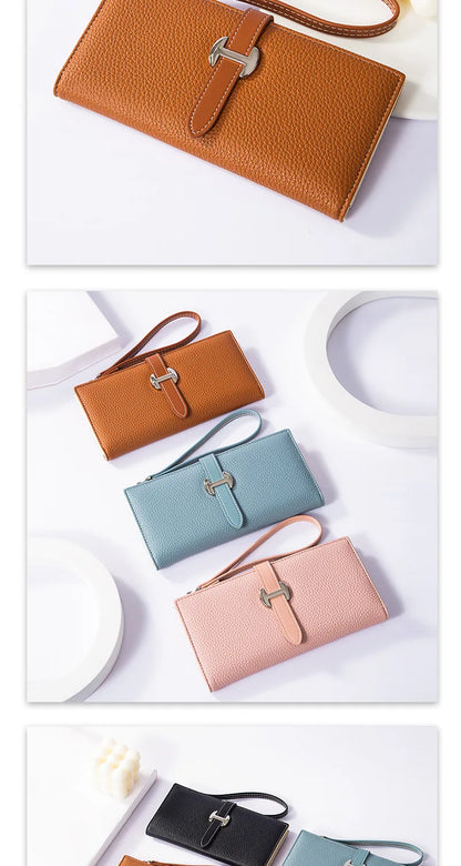 Portefeuille Femme Élégant Multi-Fentes 2026 - Clutch Grande Capacité Porte-Cartes