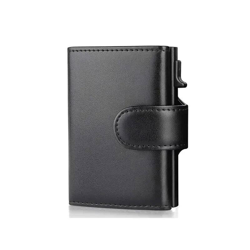 Portefeuille Homme RFID Cuir Microfibre - Porte-Cartes Trifold Slim