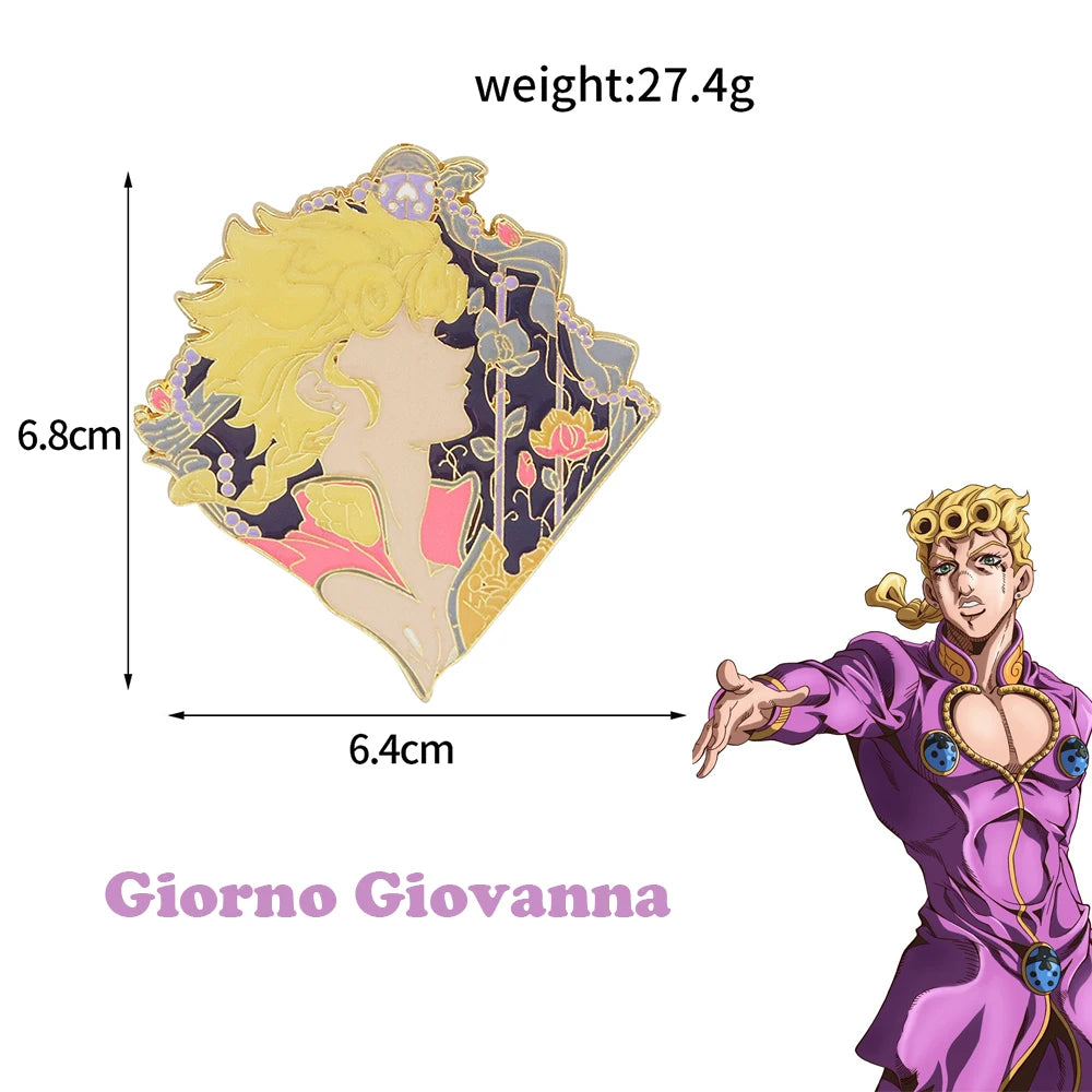 Pin's Émaillé Coccinelle Bleue JoJo's Bizarre Adventure Giorno Giovanna – Badge Broche Anime Fans