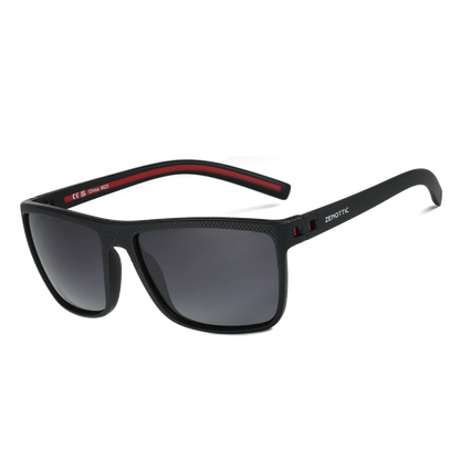 ZENOTTIC Lunettes de Soleil Polarisées Carrées — TR-90 Léger, UV400, Unisexe