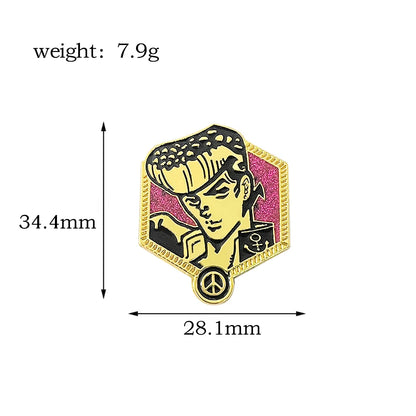 Pin's Émaillé Coccinelle Bleue JoJo's Bizarre Adventure Giorno Giovanna – Badge Broche Anime Fans