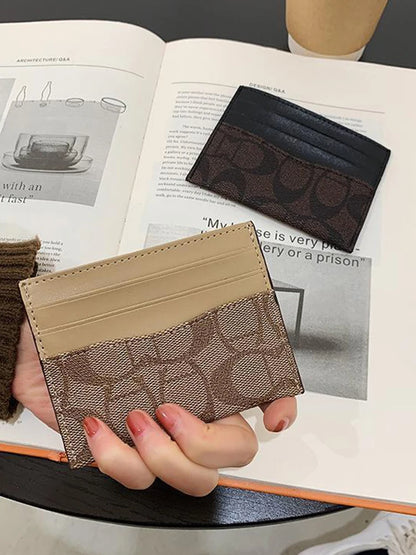 Portefeuille Femme Luxe Design Multi-Fonction - Porte-Cartes Cuir PU Court
