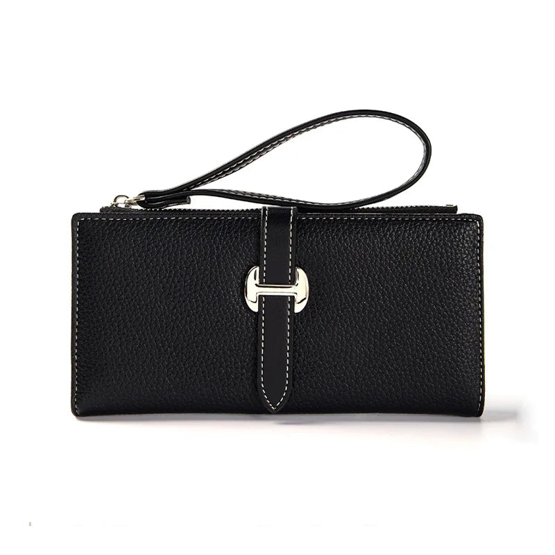 Portefeuille Femme Élégant Grande Capacité - Porte-Cartes Multi-Fentes Clutch