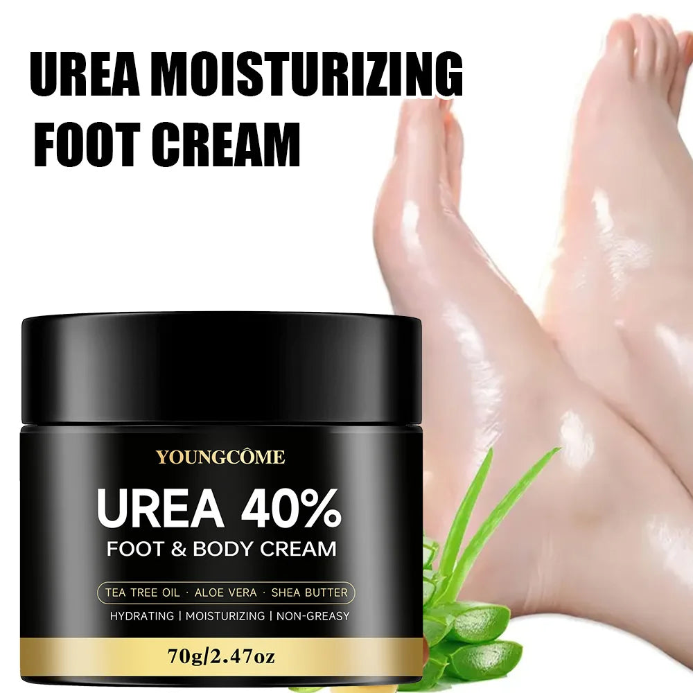 Crème Urée 40% Pieds 40g - Talons Fissurés Genoux Mains Hydratante Réparatrice Exfoliante Peau Sèche