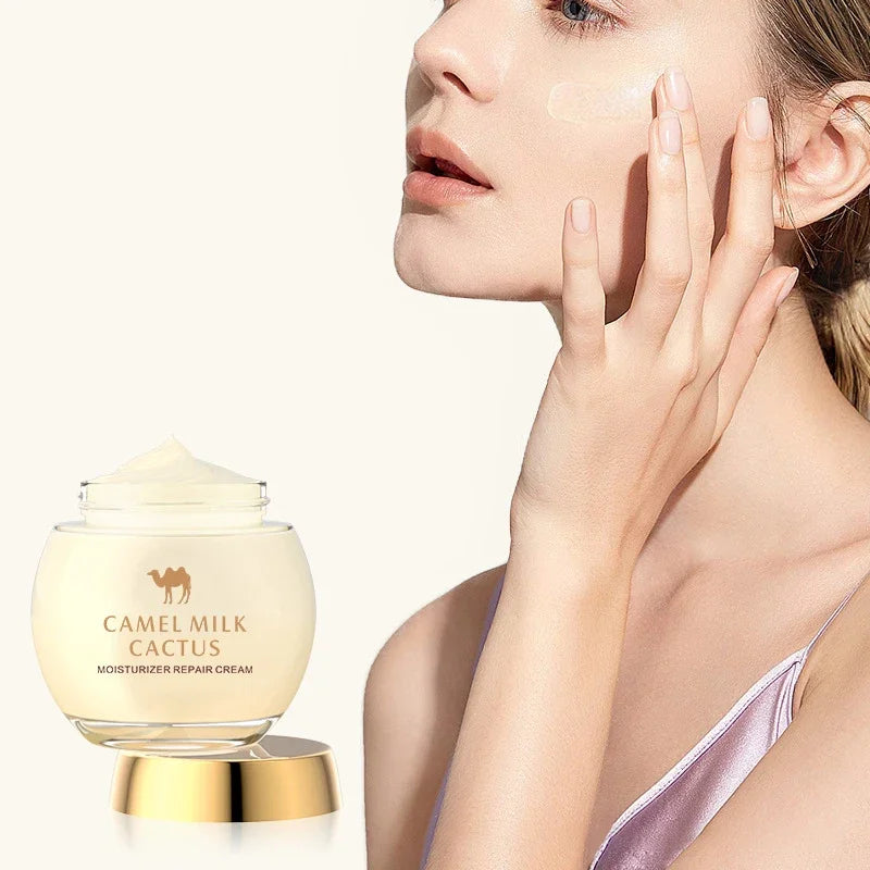 Crème Hydratante Lait Chamelle Cactus - Nourrissante Rajeunissante Longue Durée Naturelle Soin Beauté