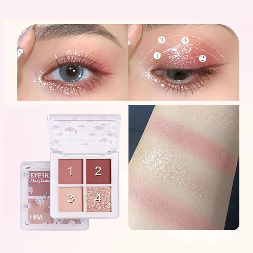 Set Maquillage 8 Pièces Complet - Rouge à Lèvres Correcteur Ombre Paupières Sourcils Blush Kit Beauté