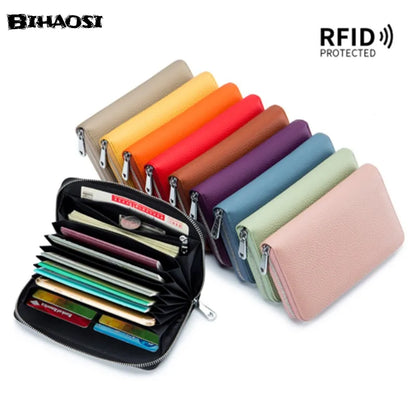 Portefeuille Femme Long Cuir Passeport Organisateur - Porte-Monnaie Clutch Bag Grande Capacité Rose