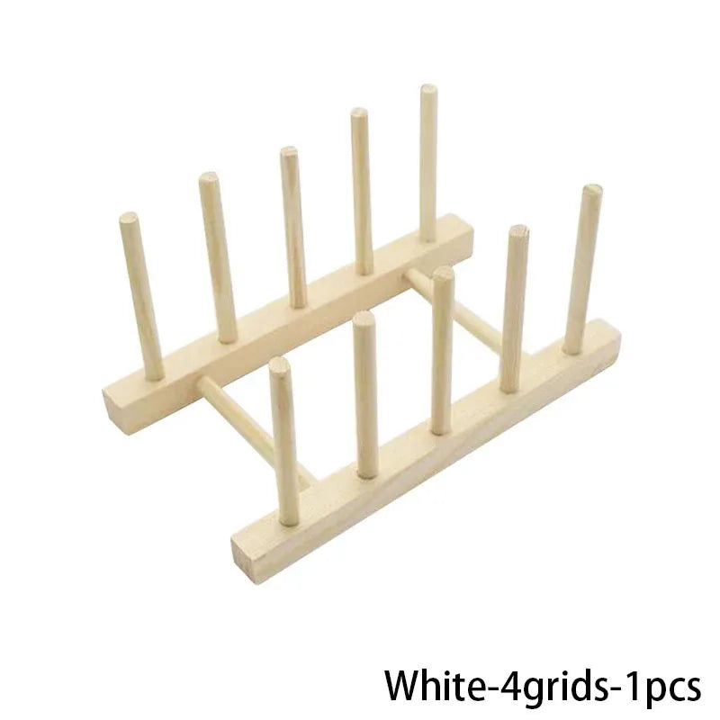 Égouttoir à Vaisselle en Bois - Support Multifonction pour Assiettes et Tasses