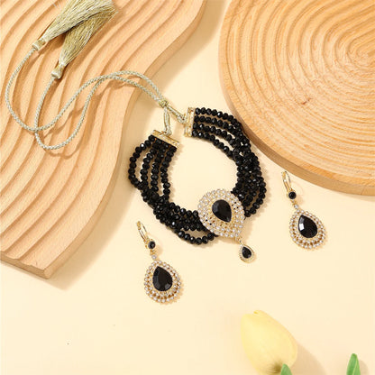 Ensemble Bijoux Marocain Traditionnel – Boucles Bracelet Mariée Luxe