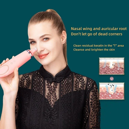 Appareil Nettoyage Facial 4-en-1 Silicone - Brosse Électrique Lifting Visage Anti-Âge Rose