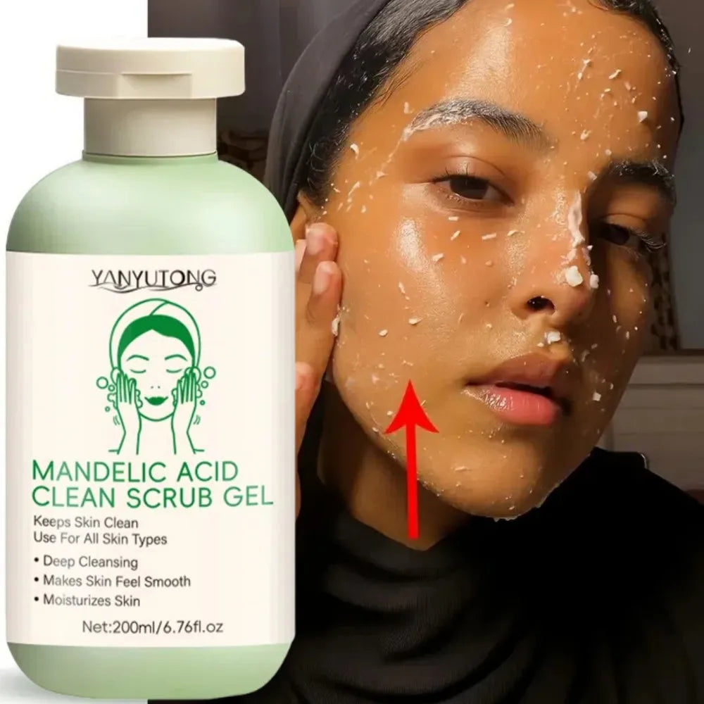 Gel Exfoliant Visage Aloe Vera - Nettoyage Profond Pores Hydratant Éclaircissant Réparateur