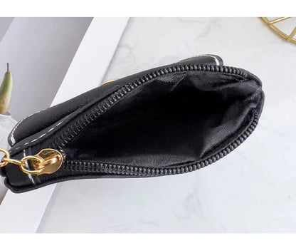 Portefeuille Femme RFID Blocking Trifold Multi-Cartes - Porte-Monnaie Zippé Porte-Clés Sécurisé