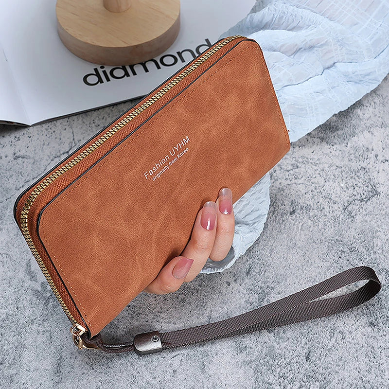 Sac à Main Femme avec Portefeuille Long - Pochette Multi-Fonctions Élégante