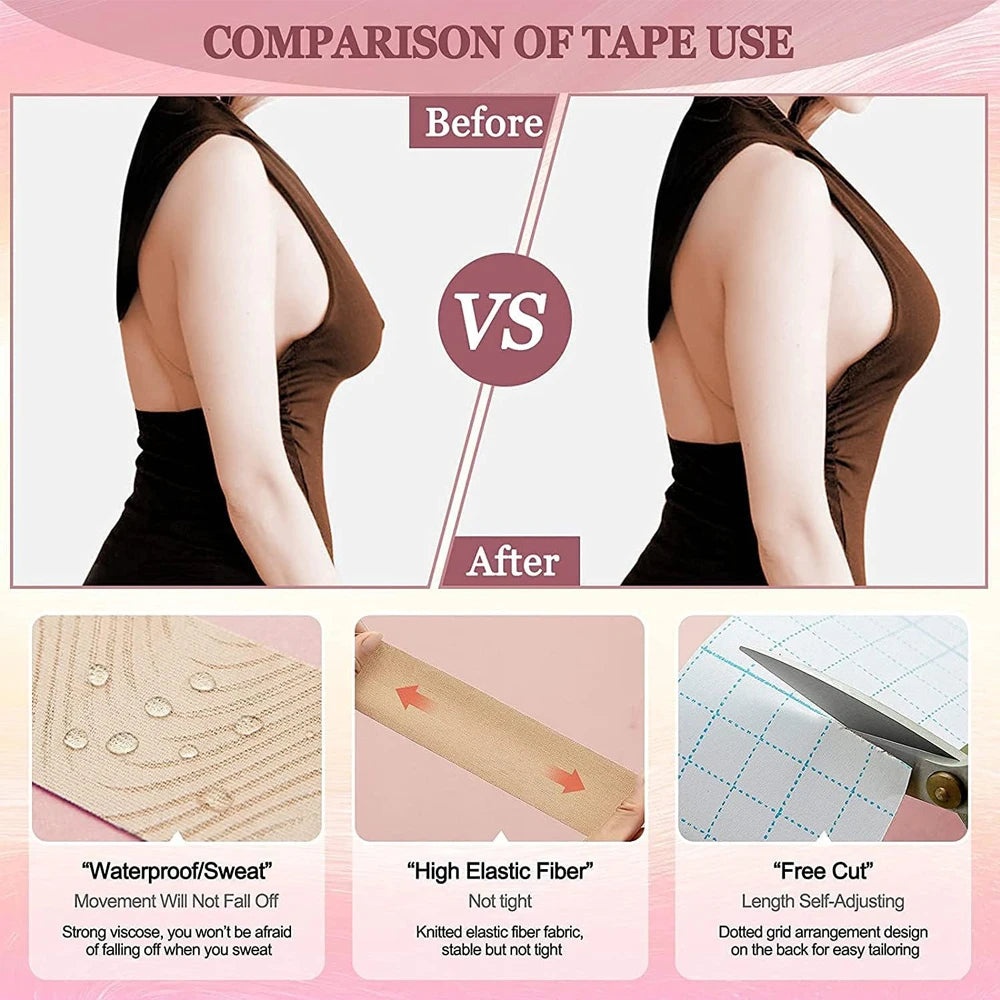 Bande Kinésiologie Élastique Étanche - Tape Sport Muscle Non Découpé