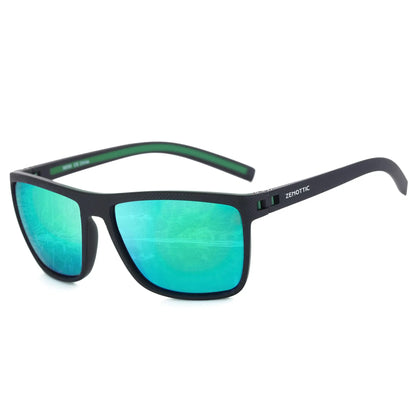 ZENOTTIC Lunettes de Soleil Polarisées Carrées — TR-90 Léger, UV400, Unisexe