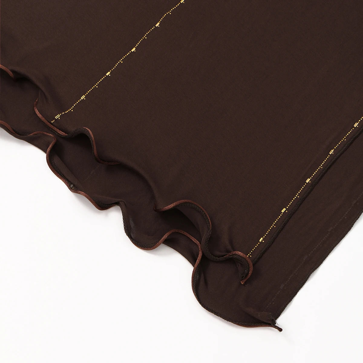 Hijab Jersey Coton Premium - Voile Bordure Scintillante Femme