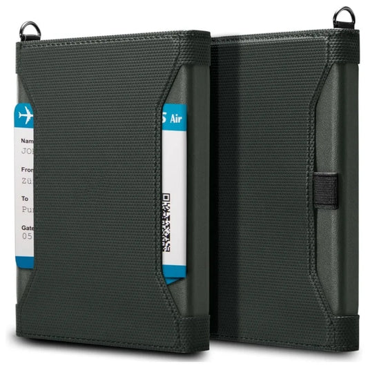 Portefeuille Passeport RFID Cuir - Porte-Passeport Voyage Homme Femme avec Protection Anti-Piratage