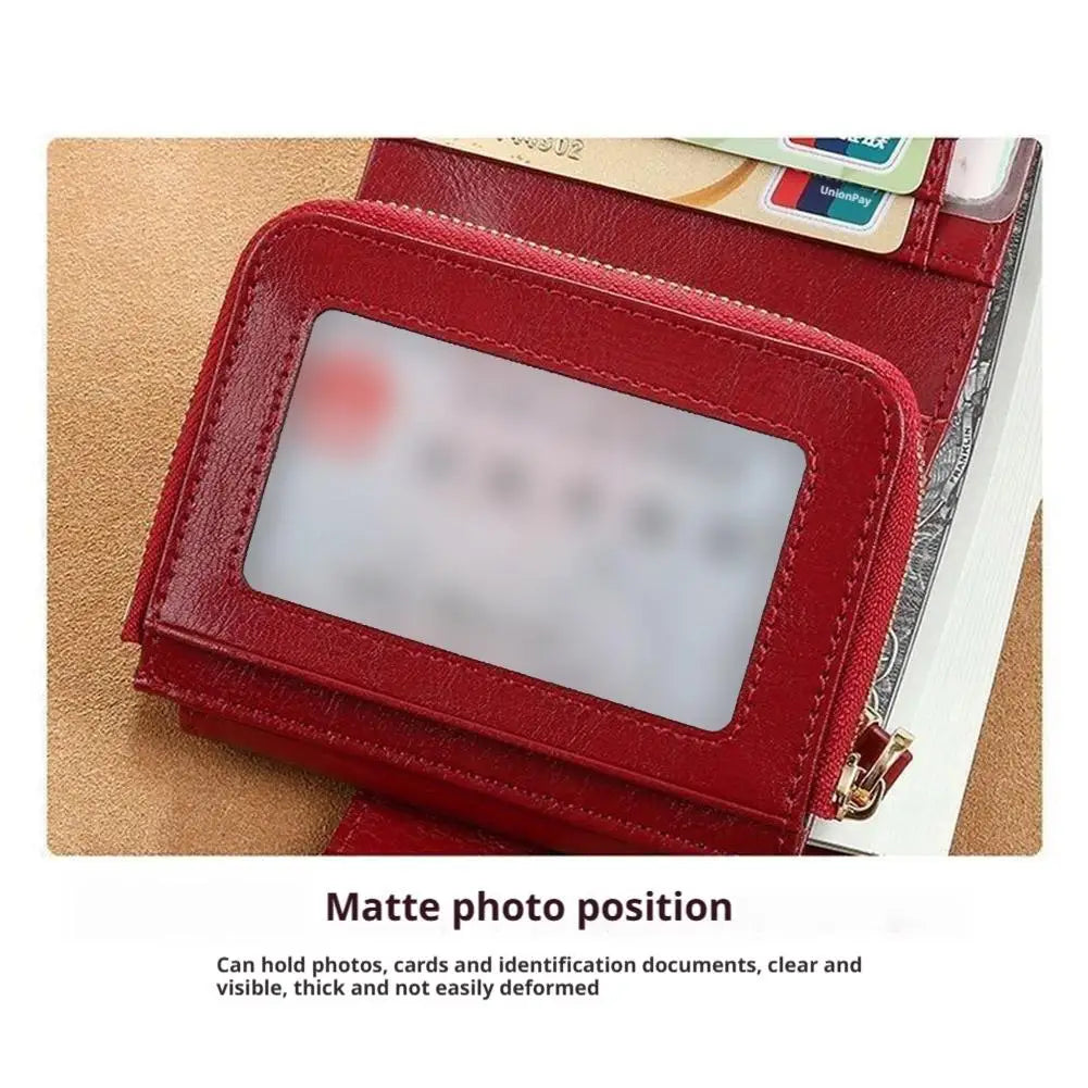 Portefeuille Long en Cuir PU pour Femme - Organisateur Anti-Vol