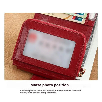 Portefeuille Long en Cuir PU pour Femme - Organisateur Anti-Vol