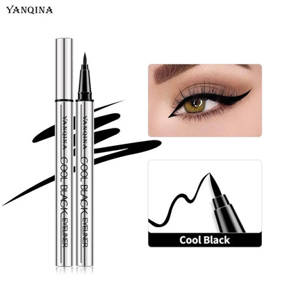 Eyeliner Liquide YANQINA – Waterproof 24H, Séchage Rapide & Anti-Bavures